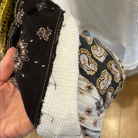 Free People Blossom Paisley Balloon Sleeve Therm - Picture 11 of 16